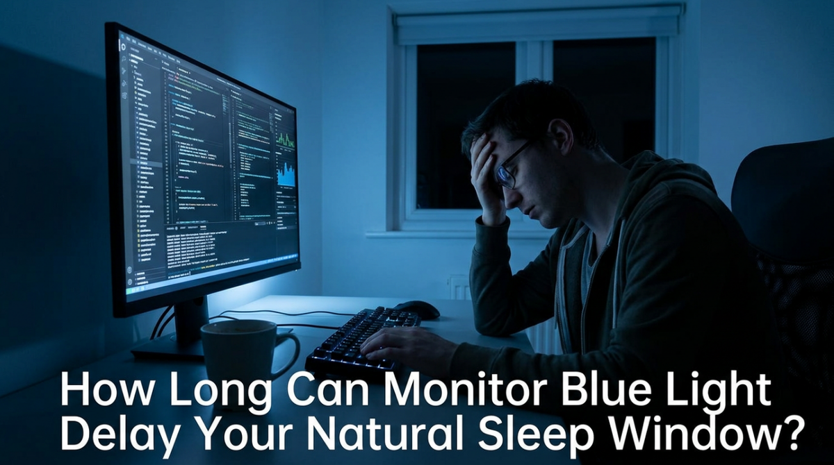 How Long Can Monitor Blue Light Delay Your Natural Sleep Window?