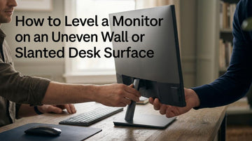 How to Level a Monitor on an Uneven Wall or Slanted Desk Surface