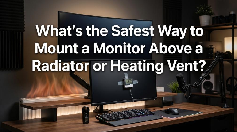 Safe Monitor Mounting Above a Radiator or Vent