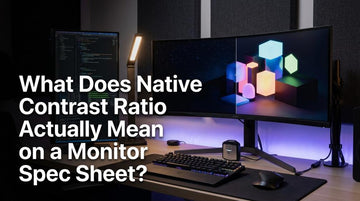 What Does Native Contrast Ratio Actually Mean on a Monitor Spec Sheet?