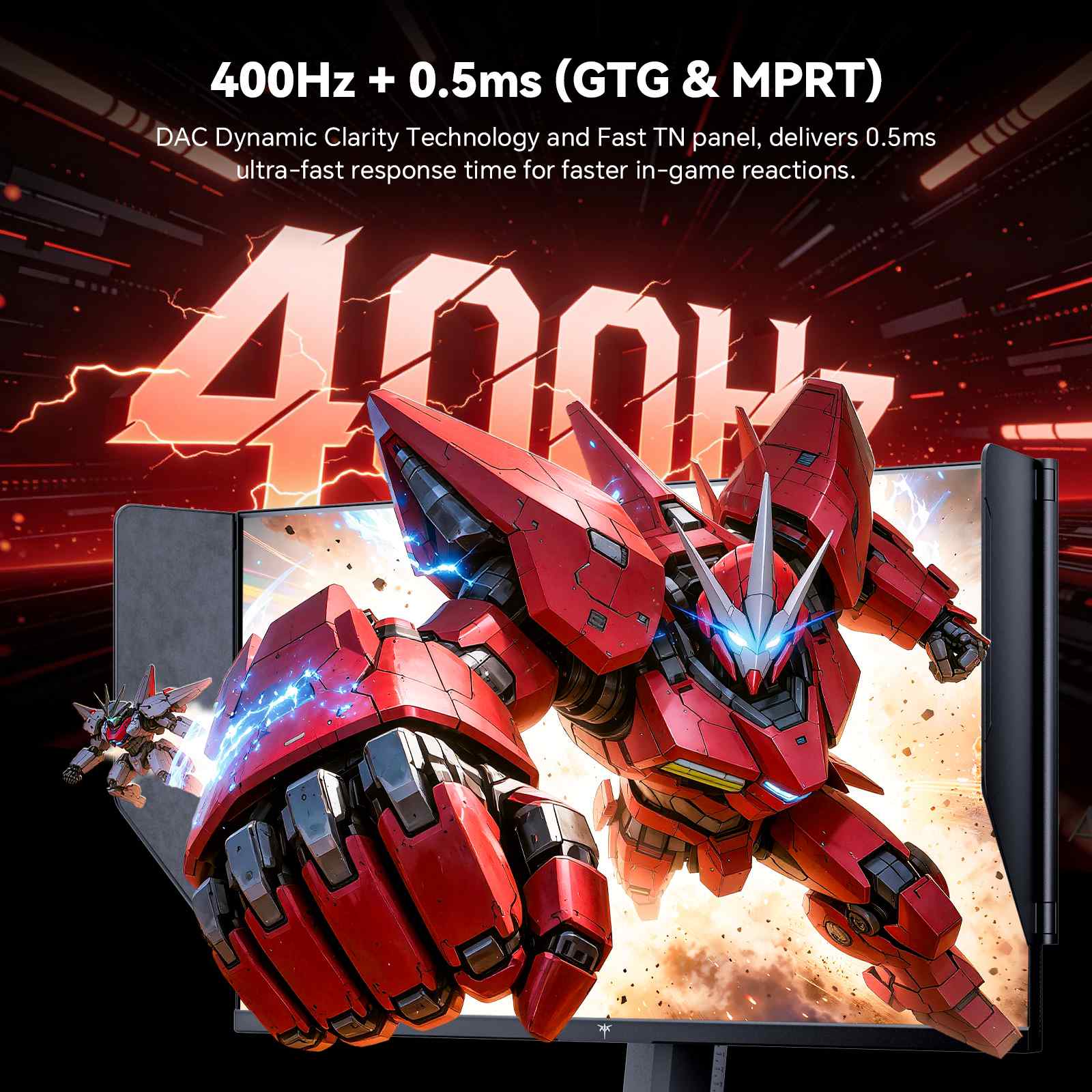 KTC 24.1" FHD 400Hz wtih Shielding Hood Gaming monitor丨25M1