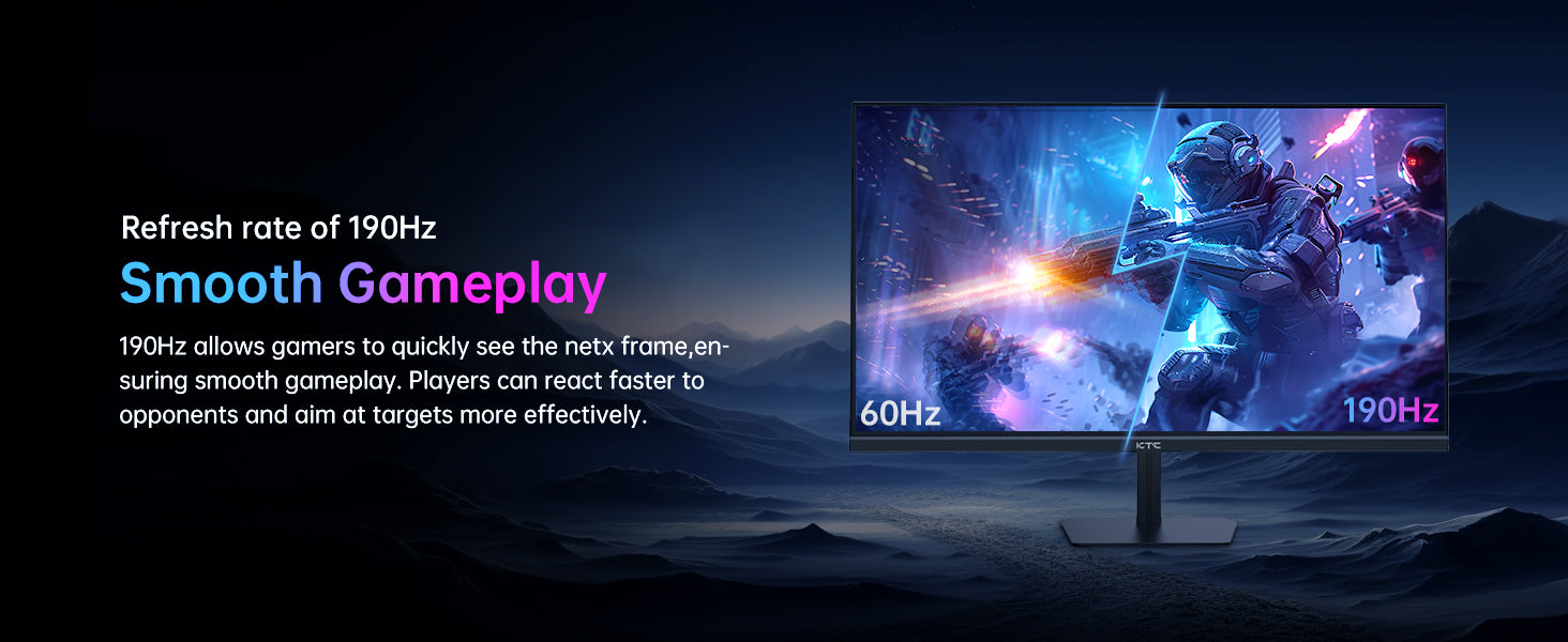 24-inch 180Hz Gaming Monitor | HDR400 & 133% sRGB Display