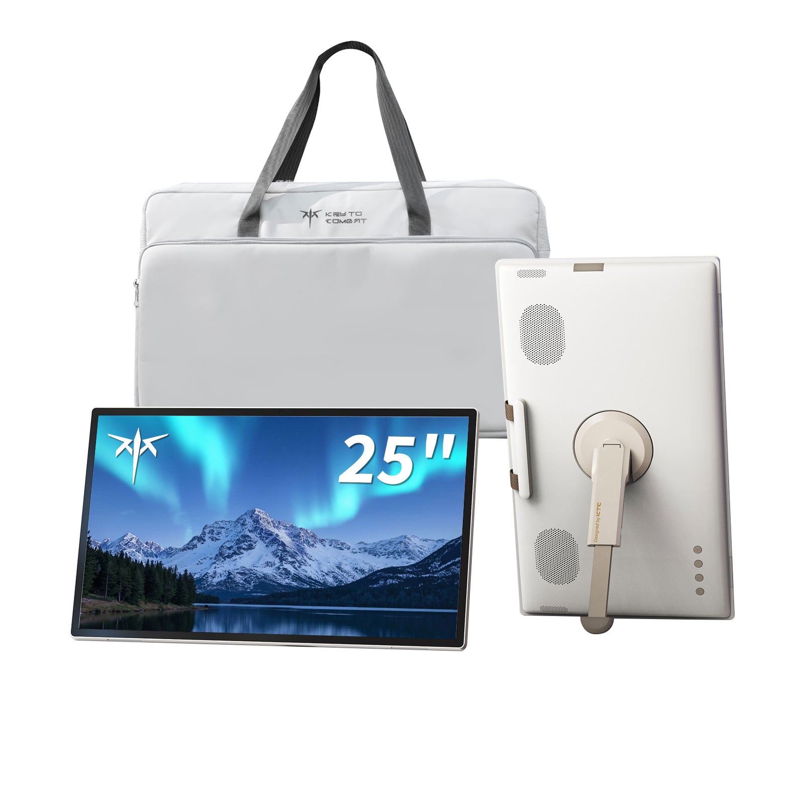 KTC 25" FHD Portable Touch Screen Monitor - Google EDLA for Travel