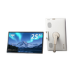 KTC 25" Portable Touch Screen Monitor, white and beige design, featuring a beautiful display, ideal for travel and work