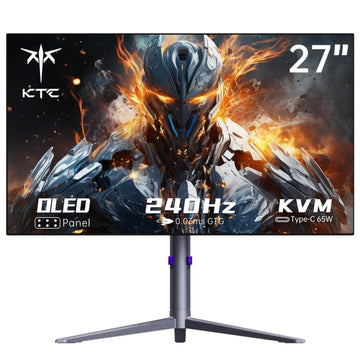 KTC 27-inch OLED gaming monitor with slim black bezel and stand