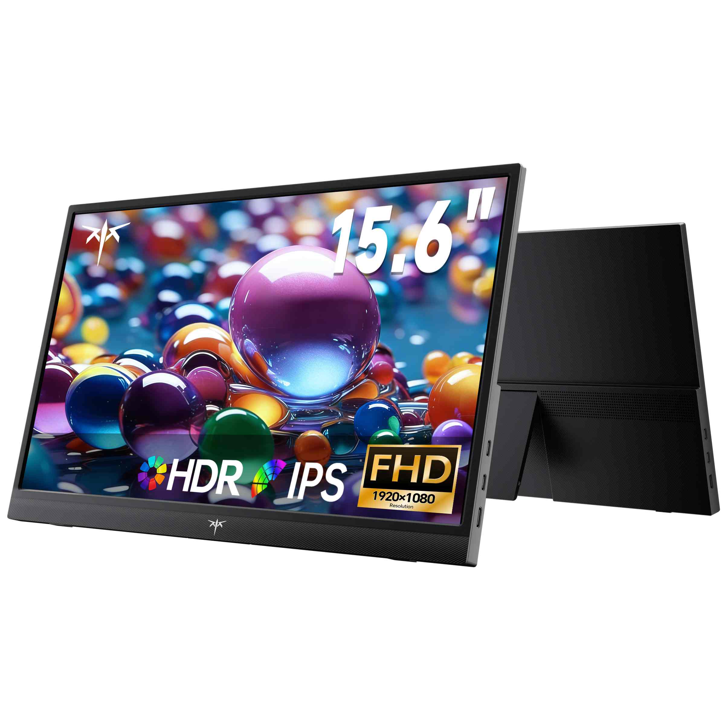 KTC 15.6" FHD HDMI Portable Travel Monitor with Built-in Speakers丨H15F9