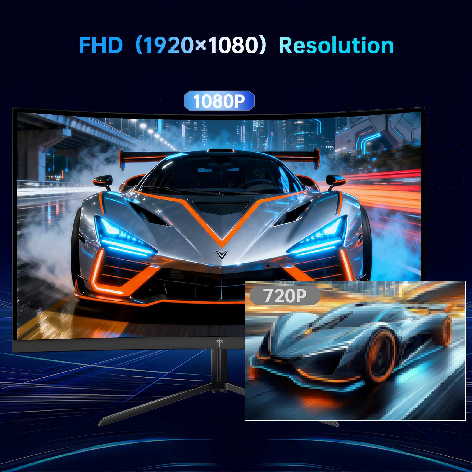 KTC 24" FHD 240Hz 1500R Curved Gaming Monitor | H24S17P