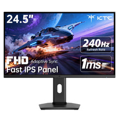 KTC 24.5" FHD 240Hz/1ms Fast IPS Gaming Monitor | H25T7-3