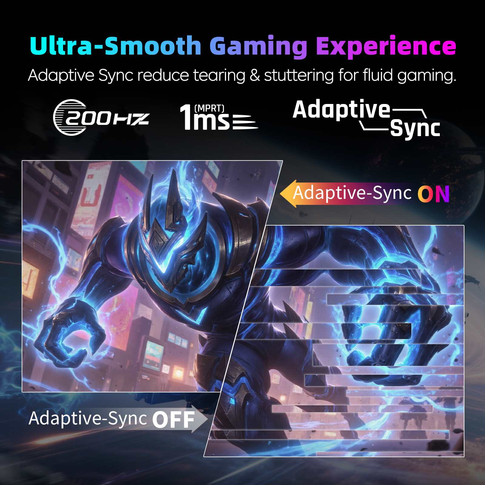 KTC 27" 2K 200Hz/HD 400Hz Dual Mode Curved Gaming Monitor | H27S5