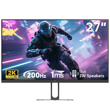 KTC 27-inch 2K Gaming Monitor. Features 210Hz, 1ms response time, and dual 2W speakers for immersive esports experience.
