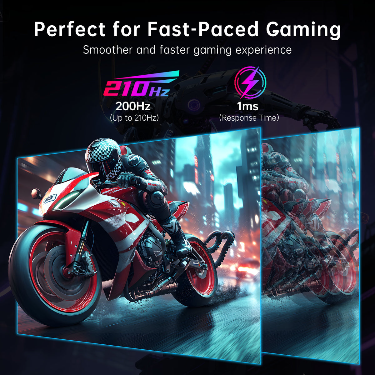 27-inch 2K 1ms Response 200Hz Esports Gaming Monitor