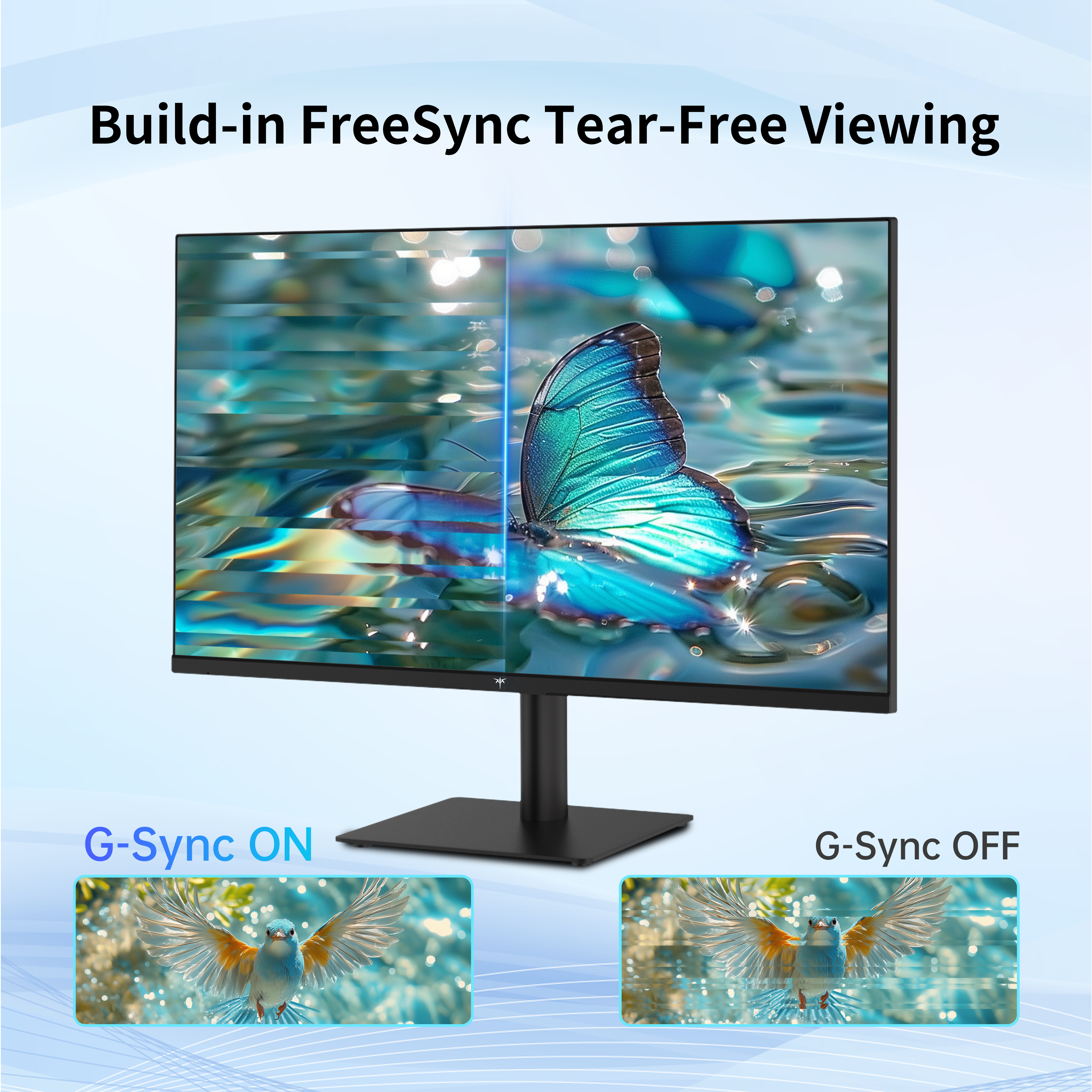 KTC 2K IPS Monitor with FreeSync/G-Sync. Displays tear-free viewing for smooth gaming.