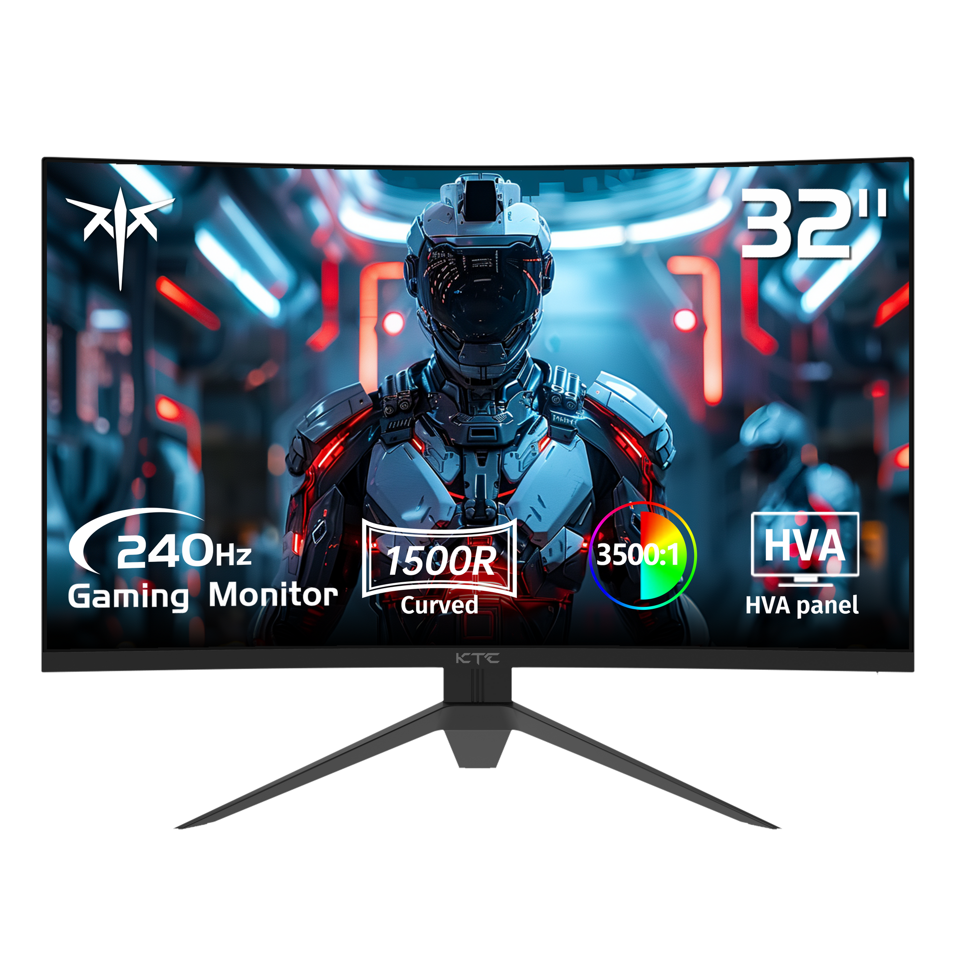 KTC 32 inch 240Hz 1500R Curved Gaming Monitor for Esports Player