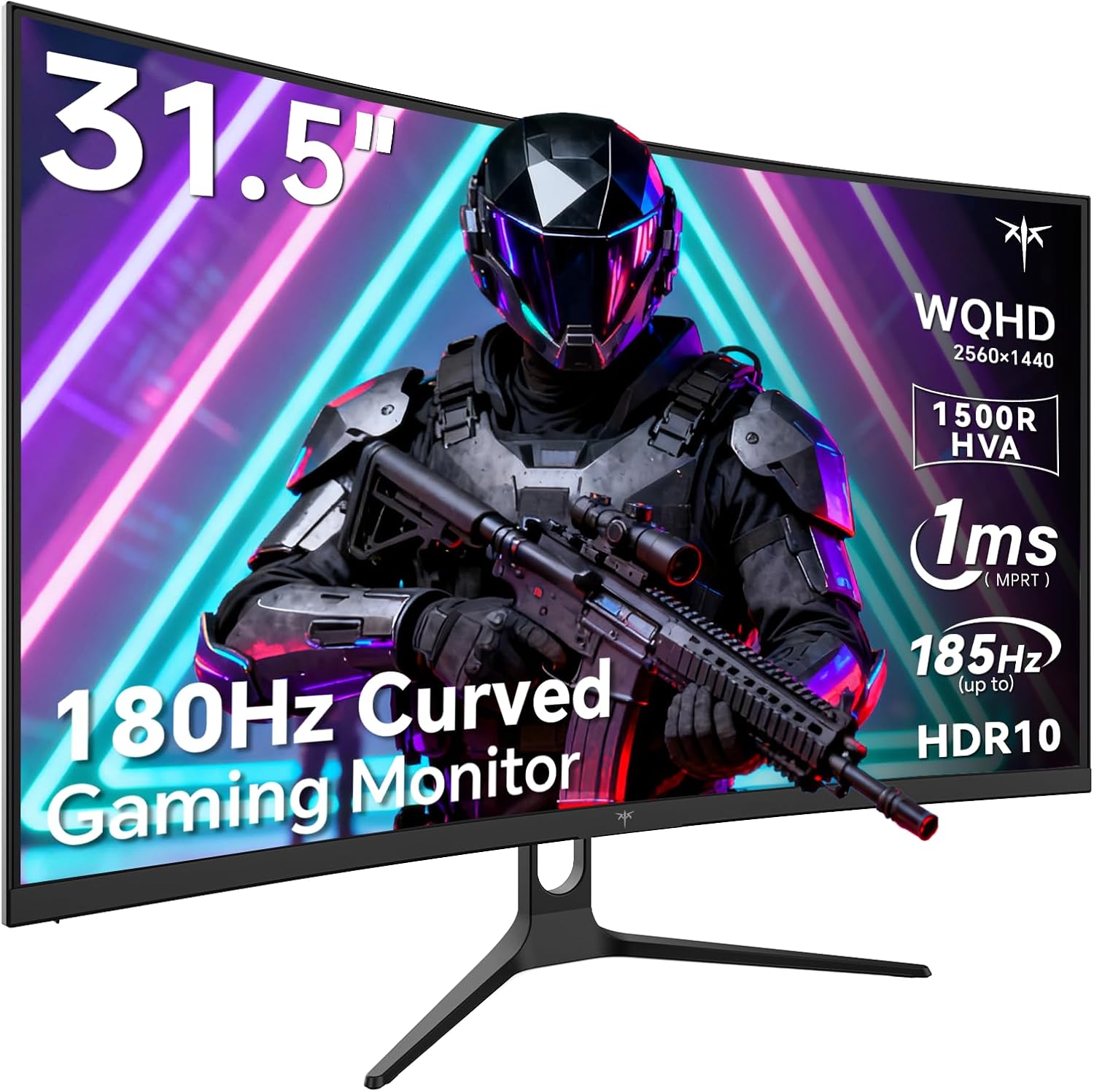 KTC 32-inch 2K 180Hz 1500R curved gaming monitor with narrow bezel