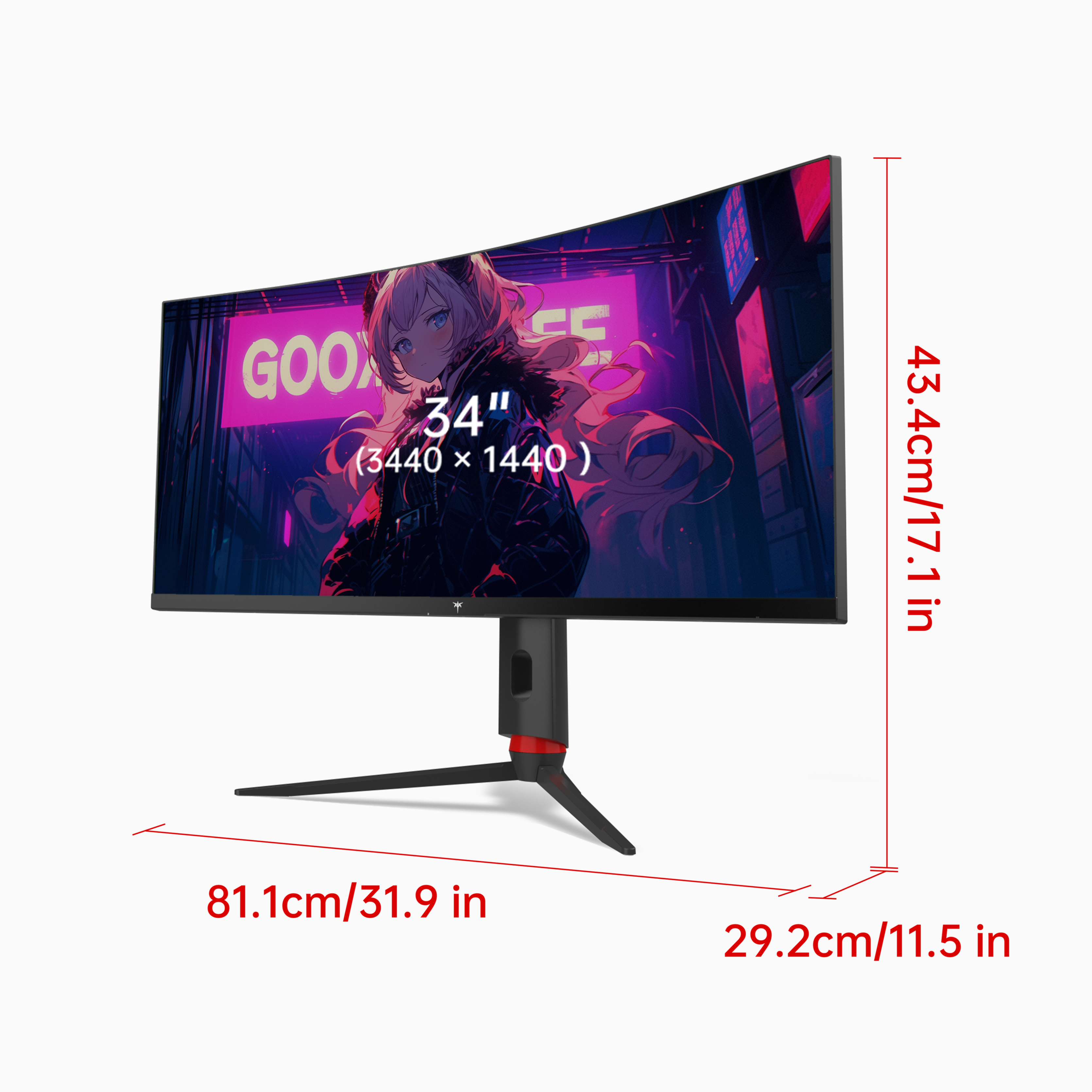 KTC H34S18S WQHD 34インチ 165Hz ゲミンクモニタ 34