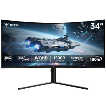 KTC 34" 2K 180Hz/1ms 1500R Curved Gaming Monitor | H34S5