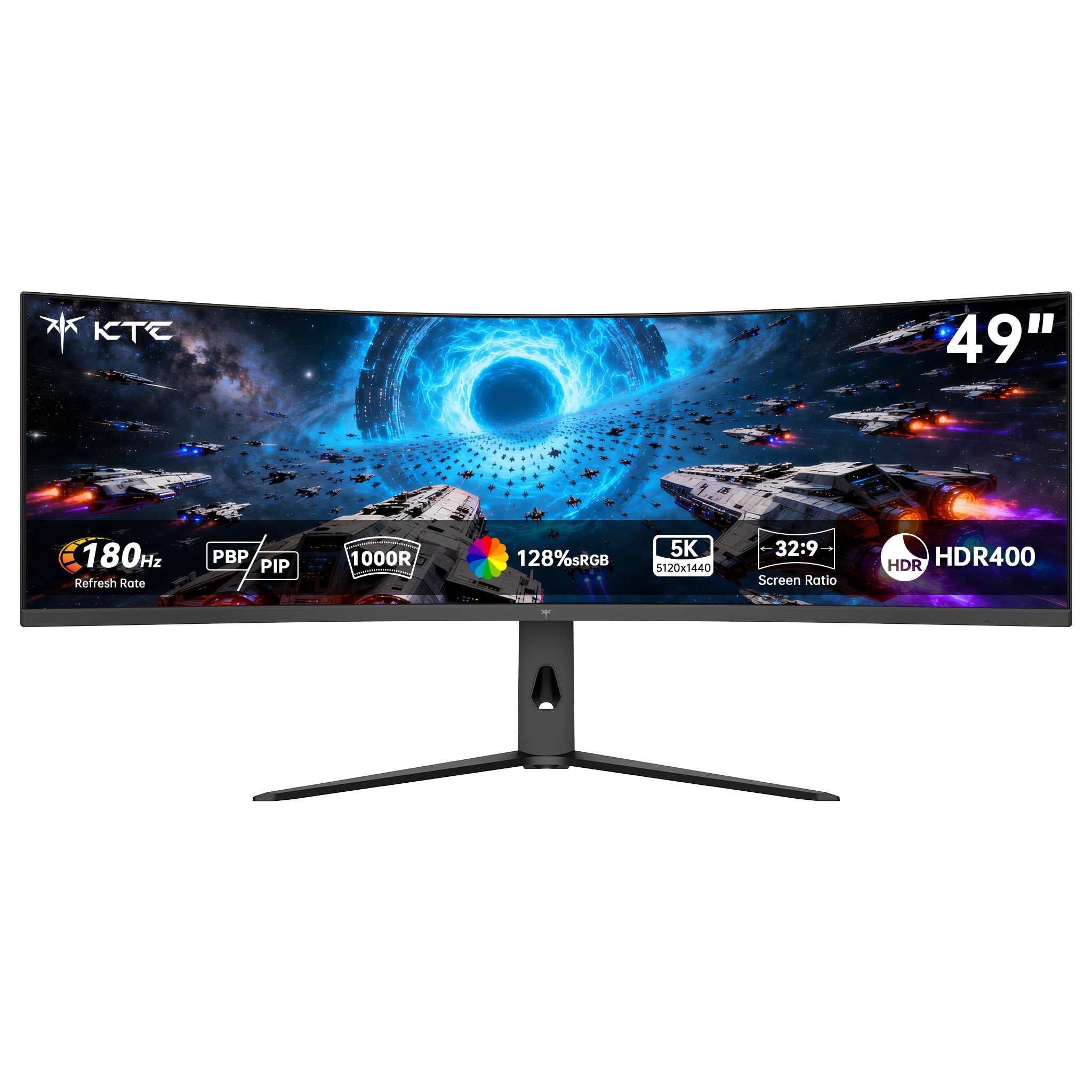 KTC 49" DQHD 180Hz 1000R Curved Gaming monitor丨H49S66
