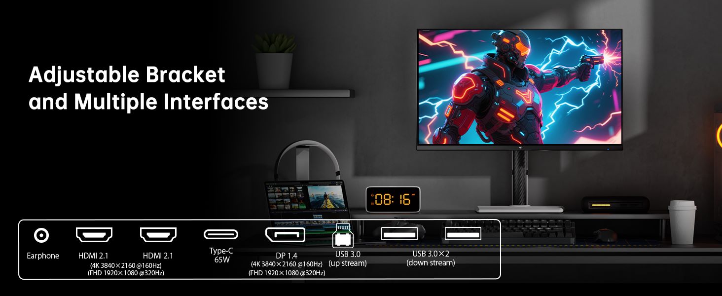 Màn Hình KTC M27P6 27 Inch 4K 160Hz HDR1400 Gaming Monitor 8 man-hinh-ktc-m27p6-27-inch-320-hz-miniled-4k-8