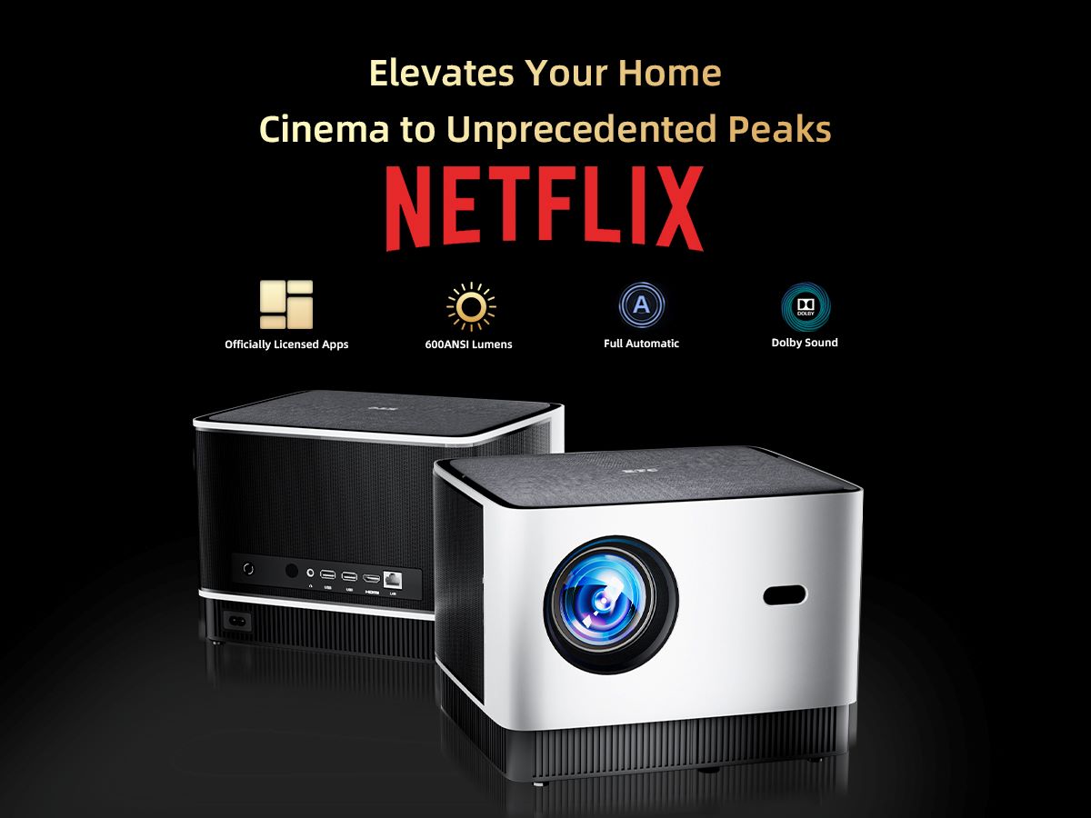 P10 Native 1080P Smart Projector | Netflix & 4K Support - KTC