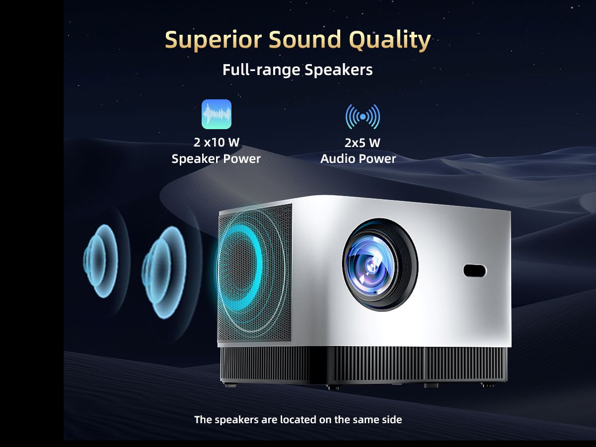P10 Native 1080P Smart Projector | Netflix & 4K Support - KTC