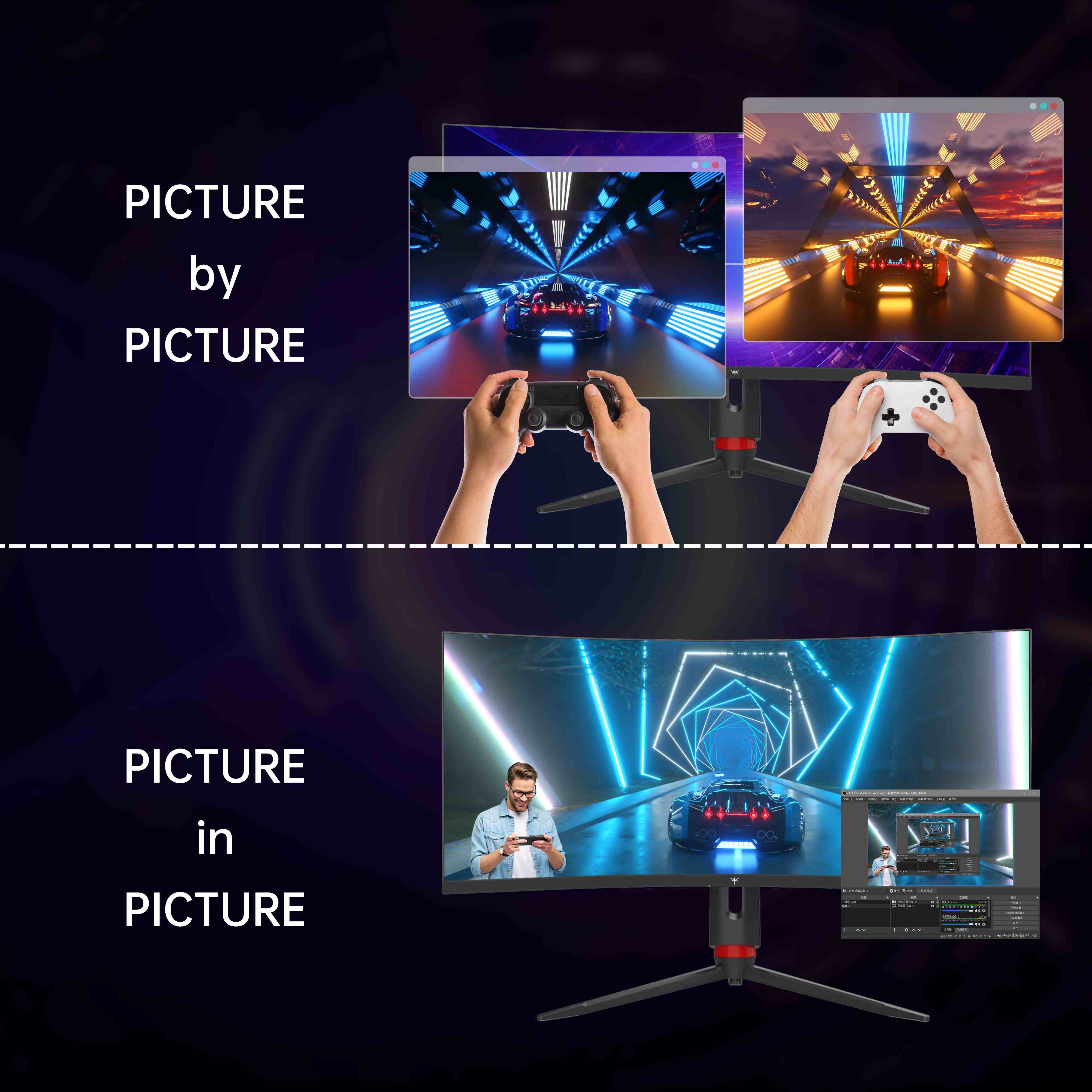 KTC 34" 2K 165Hz/1ms 1500R Curved Gaming Monitor | H34S18S