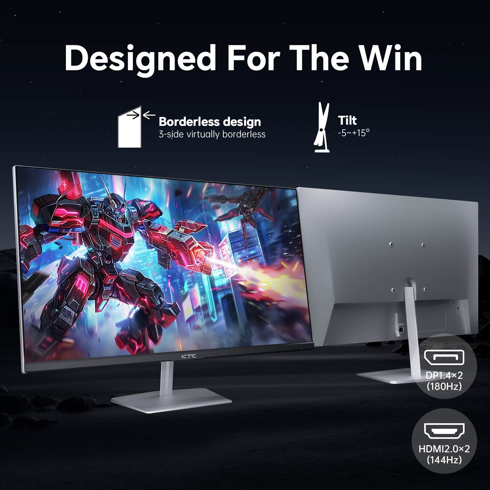 KTC 24.5 inch 400Hz Fast IPS FHD Gaming Monitor HDR 400 | H25X7