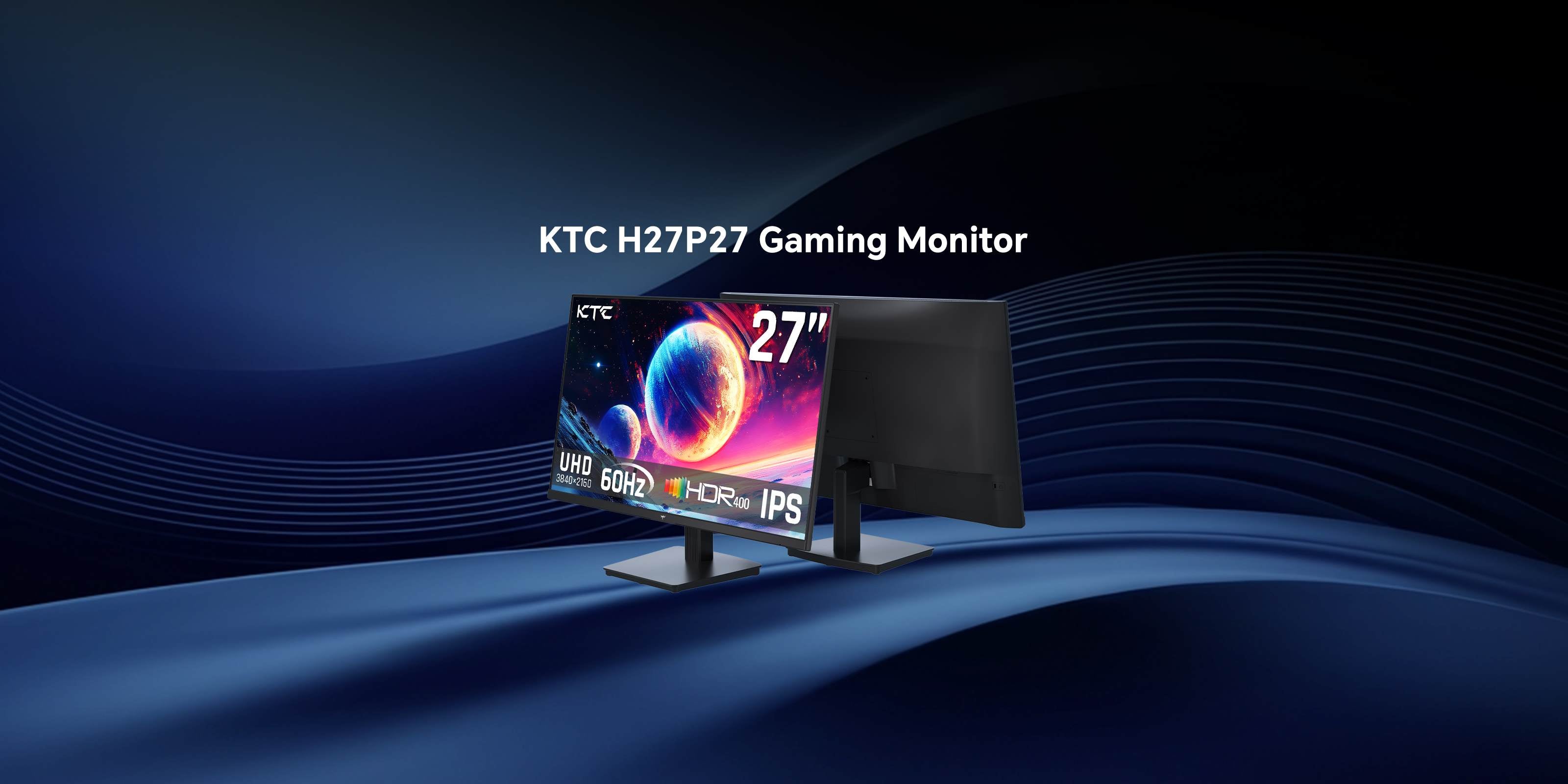 KTC 27インチ 4K IPSモニター H27P27 27-Inch 4K Monitor for Home & Office | UHD & Low blue Light